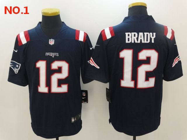 Men's New England Patriots #12 Tom Brady Jerseys-5